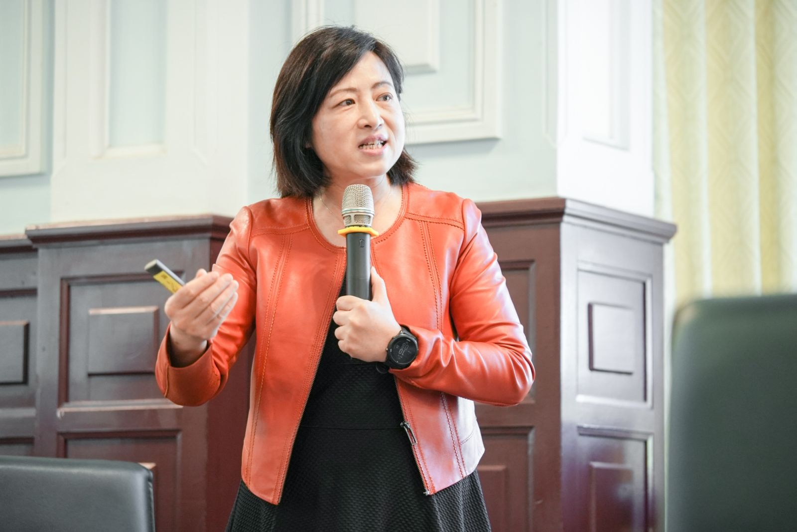 劉美慧執行長說明中心四大成果